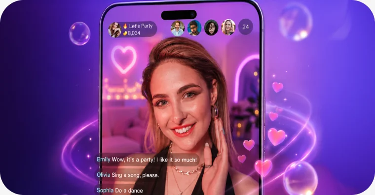 Chamet app experience on a phone