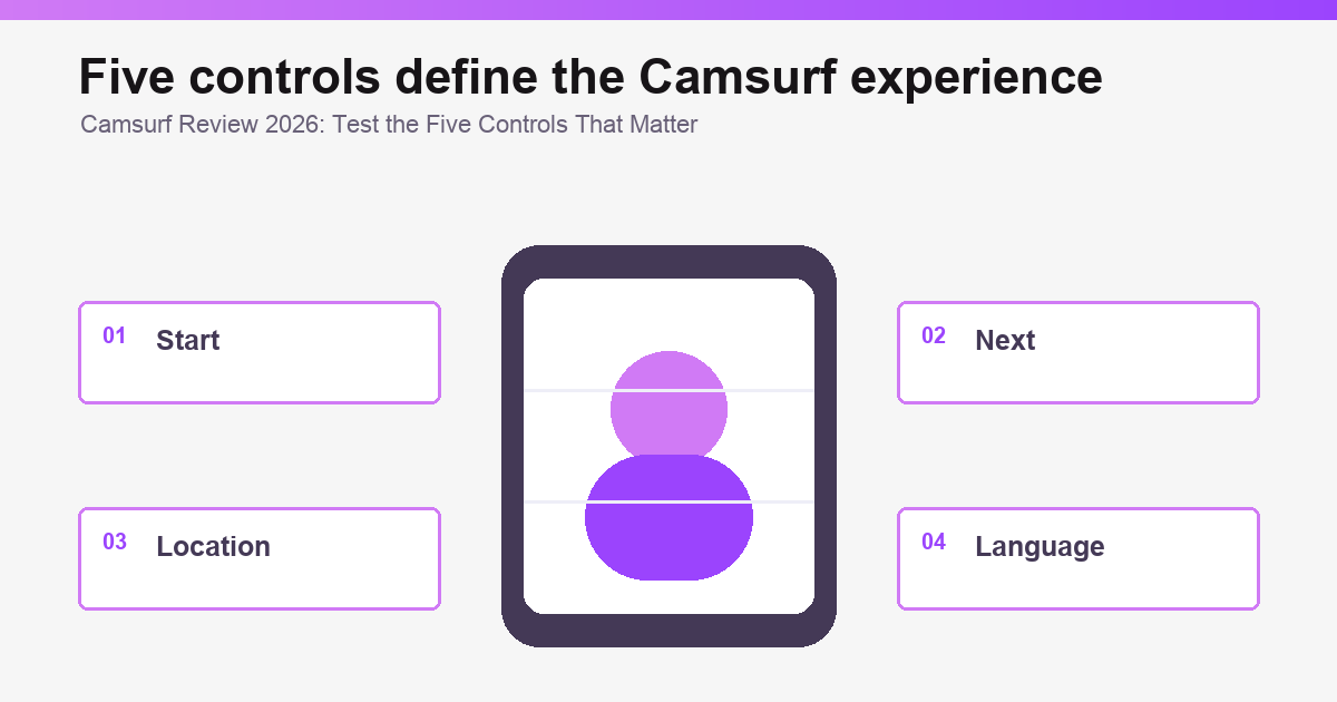 Camsurf Review 2026: Features, Plus & Safety overview graphic illustration 2 of 3.