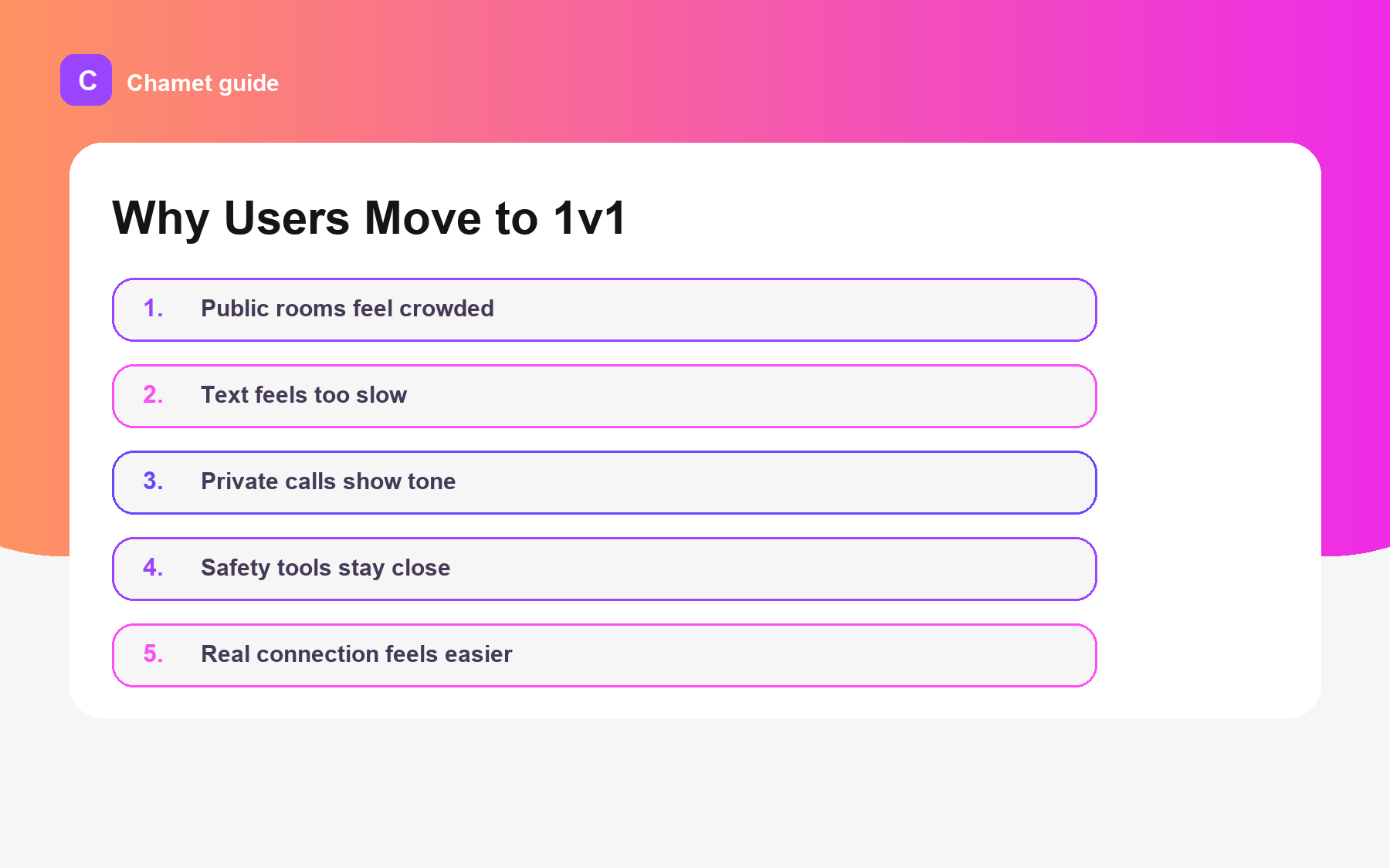 Rise 1v1 ladder graphic for The Rise of 1v1 Video Chat: Why Private Beats Public Rooms.