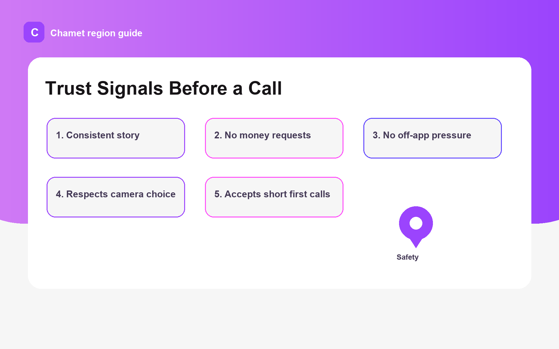Pakistan trust signals graphic for Video Chat Pakistan: 2026 Guide to Safe, Respectful Calls.